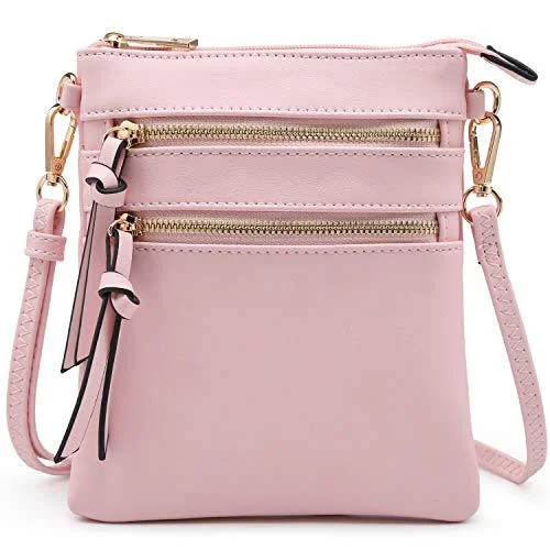Leatherette crossbody bag with a quilted pattern for a sophisticated lookLightweight Functional Multi Pocket Vegan Leather Shoulder Crossbody Bag l Dasein Leatherette crossbody bag with a quilted pattern for a sophisticated lookLightweight Functional Multi Pocket Vegan Leather Shoulder Crossbody Bag l Dasein