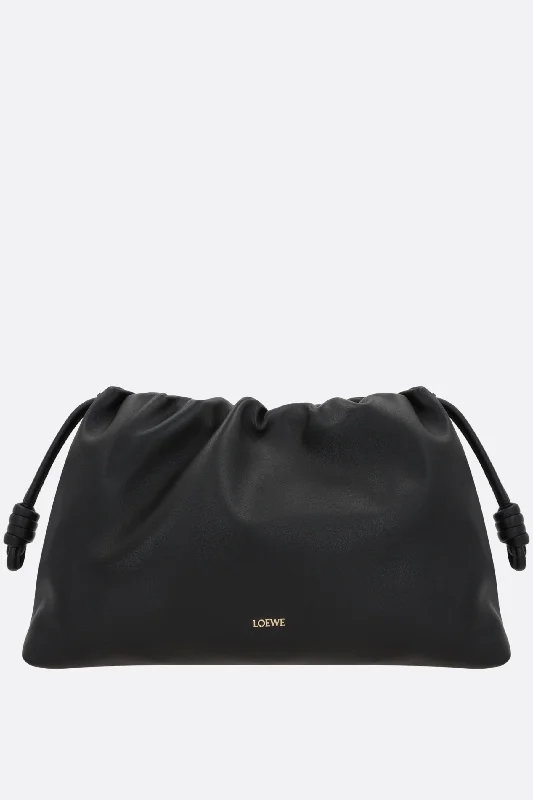 Crossbody bag with multiple compartments and pockets for organizationFlamenco Purse large nappa shoulder bag Crossbody bag with multiple compartments and pockets for organizationFlamenco Purse large nappa shoulder bag