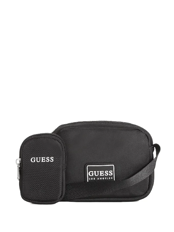 Mini crossbody bag with a chain strap for a trendy and compact lookLogo Nylon Crossbody Mini crossbody bag with a chain strap for a trendy and compact lookLogo Nylon Crossbody