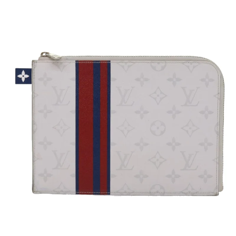 Miniature evening bag with a fold - over clasp for a compact optionLouis Vuitton Jules Canvas Clutch Bag (Pre-Owned) Miniature evening bag with a fold - over clasp for a compact optionLouis Vuitton Jules Canvas Clutch Bag (Pre-Owned)
