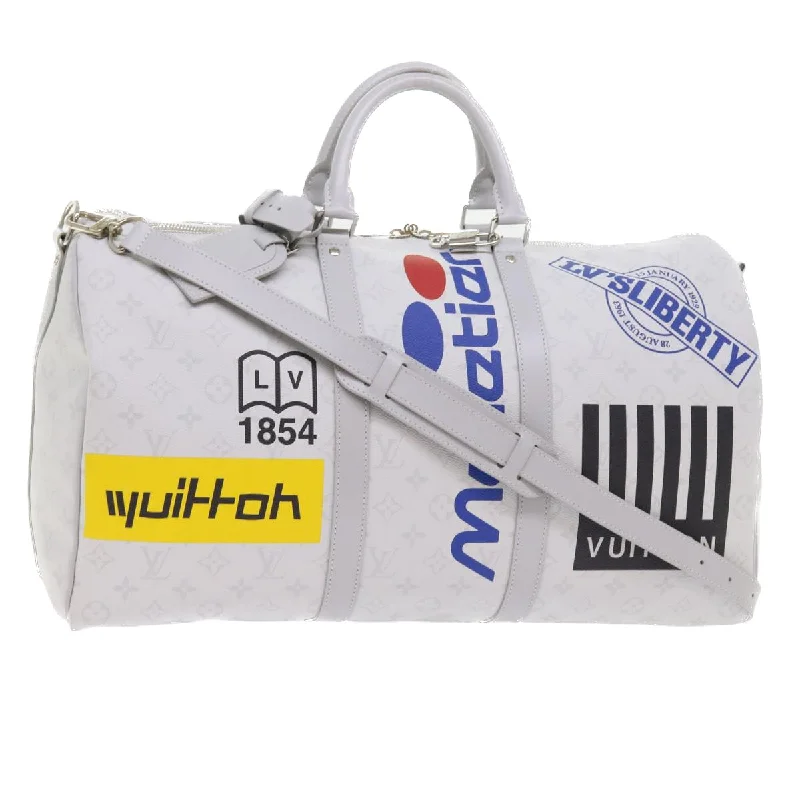 Louis Vuitton Keepall Bandouliere 50  Canvas Travel Bag (Pre-Owned)