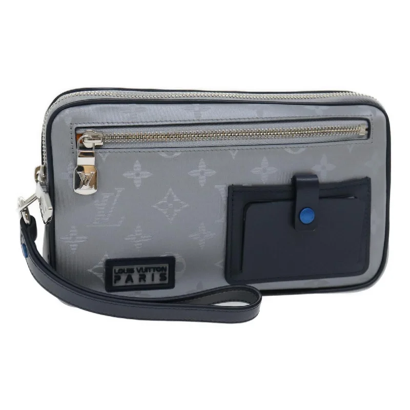 Floral - printed clutch for a spring or summer eveningLouis Vuitton Satellite Canvas Clutch Bag (Pre-Owned) Floral - printed clutch for a spring or summer eveningLouis Vuitton Satellite Canvas Clutch Bag (Pre-Owned)