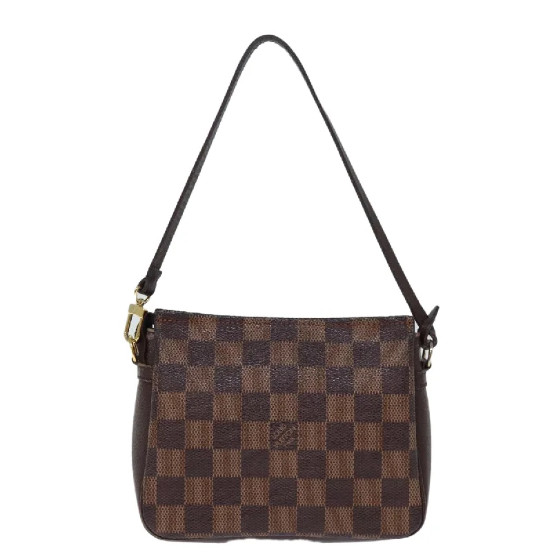 Mother - of - pearl clutch with a delicate sheenLouis Vuitton Trousse Pochette  Canvas Clutch Bag (Pre-Owned)