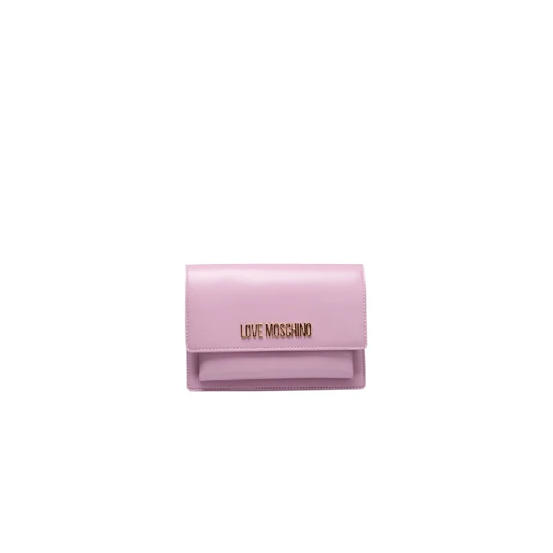 Color - blocked crossbody bag with bold hues for a fashion statementLove Moschino Purple Polyethylene Women Crossbody Bag