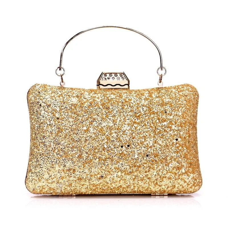 Metallic leather evening bag with a textured finishLuxy Moon Sequin Evening Bags Exquisite Party Clutches Metallic leather evening bag with a textured finishLuxy Moon Sequin Evening Bags Exquisite Party Clutches
