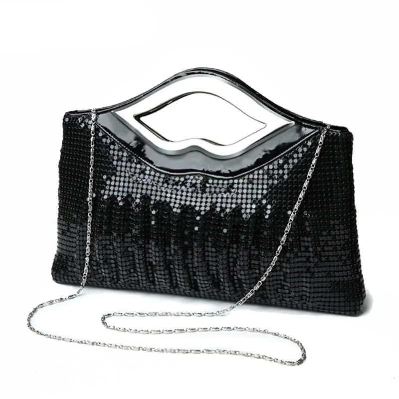 Sequined clutch in a metallic color for a party lookLuxy Moon Sequin Evening Bags Fashion Beaded Designer Clutches Sequined clutch in a metallic color for a party lookLuxy Moon Sequin Evening Bags Fashion Beaded Designer Clutches