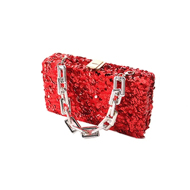 Sequined clutch in a metallic color for a party lookLuxy Moon Square Elegant Sequined Evening Clutch Purse Sequined clutch in a metallic color for a party lookLuxy Moon Square Elegant Sequined Evening Clutch Purse