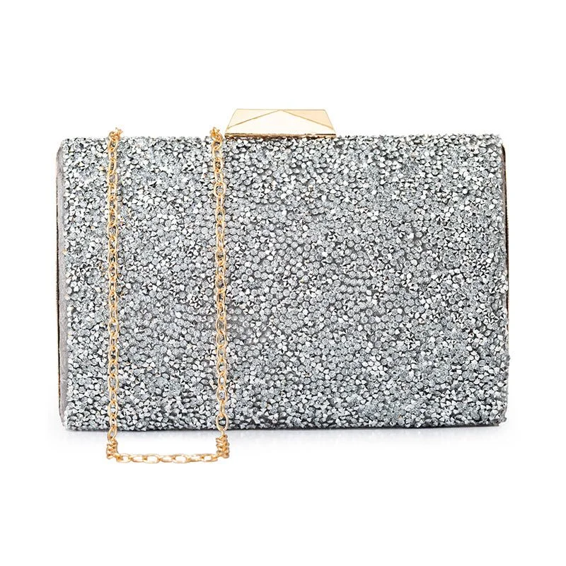 Sequined clutch in a metallic color for a party lookLuxy Moon Wedding Clutch Purse Sequin Evening Bag Party Handbag Sequined clutch in a metallic color for a party lookLuxy Moon Wedding Clutch Purse Sequin Evening Bag Party Handbag
