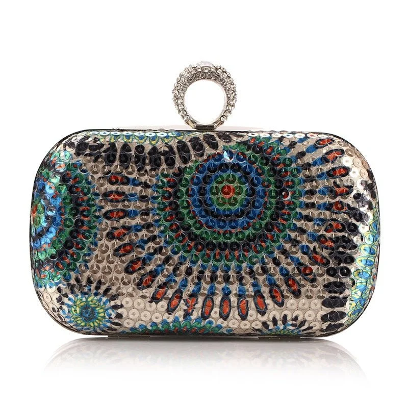 Clutch with a built - in mirror and compact for on - the - go touch - upsLuxy Moon Wedding Women Clutch Purses Sequins Evening Party Shoulder Bag Clutch with a built - in mirror and compact for on - the - go touch - upsLuxy Moon Wedding Women Clutch Purses Sequins Evening Party Shoulder Bag