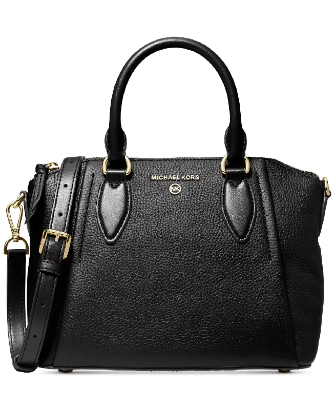 Michael Kors Sienna Satchel Peled Leather Bag