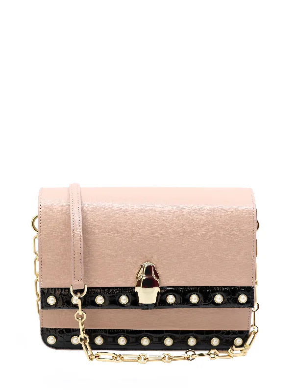 Lightweight nylon crossbody bag with a floral print for spring outingsBeige Milano Bag Lightweight nylon crossbody bag with a floral print for spring outingsBeige Milano Bag