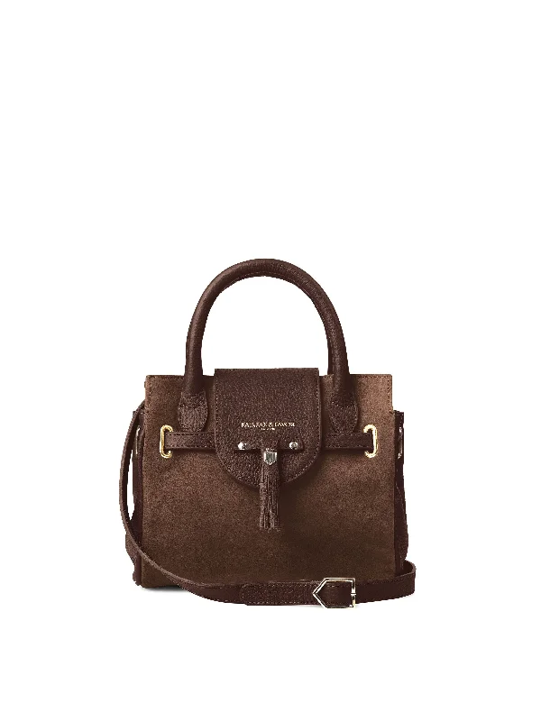 Studded crossbody bag with a punk - rock edgeMini Windsor Handbag - Chocolate