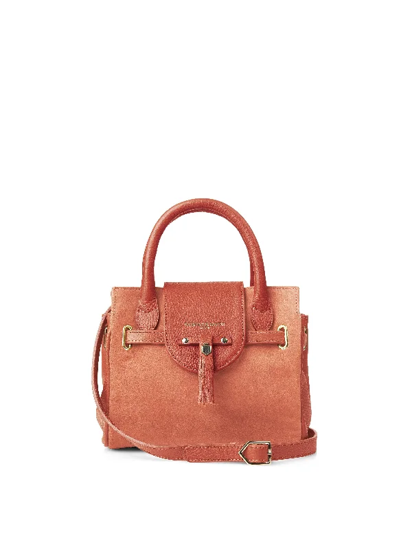 Color - blocked crossbody bag with bold hues for a fashion statementMini Windsor Handbag - Melon Color - blocked crossbody bag with bold hues for a fashion statementMini Windsor Handbag - Melon