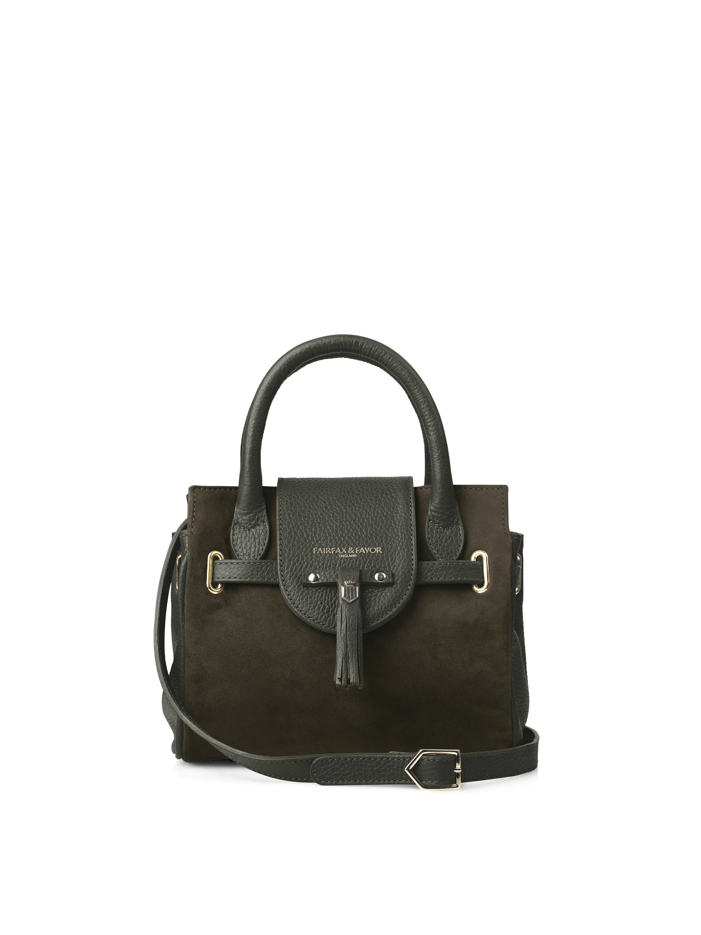 Convertible crossbody bag that can be worn as a shoulder bagMini Windsor Handbag - Moss Green Convertible crossbody bag that can be worn as a shoulder bagMini Windsor Handbag - Moss Green