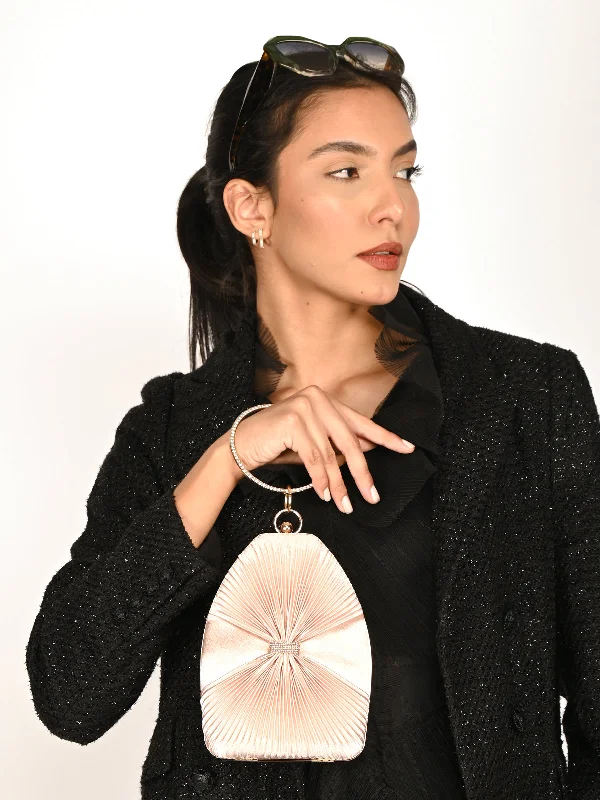 Mother - of - pearl clutch with a delicate sheenOdette Beige Patterned Clutch For Women Mother - of - pearl clutch with a delicate sheenOdette Beige Patterned Clutch For Women