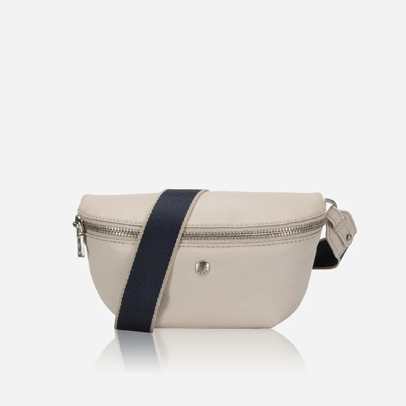 Lightweight nylon crossbody bag with a floral print for spring outingsOsaka Slim Ladies Leather Waist Bag, Driftwood Lightweight nylon crossbody bag with a floral print for spring outingsOsaka Slim Ladies Leather Waist Bag, Driftwood