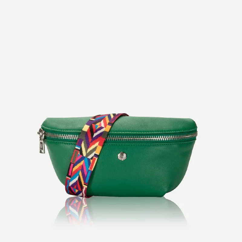 Crossbody bag with multiple compartments and pockets for organizationOsaka Slim Ladies Leather Waist Bag, Spring Basil Crossbody bag with multiple compartments and pockets for organizationOsaka Slim Ladies Leather Waist Bag, Spring Basil