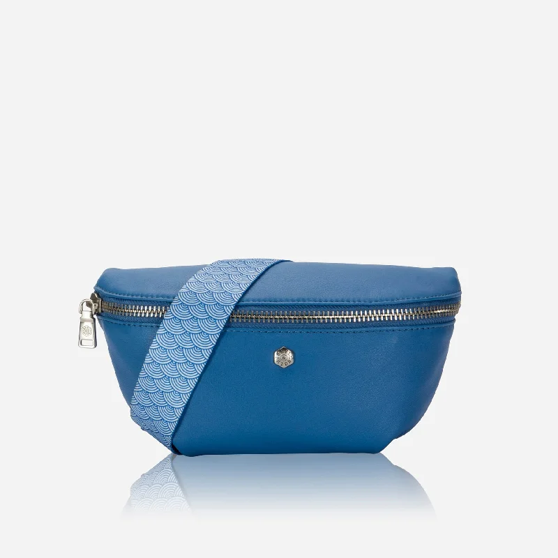 Women's leather crossbody bag with a tassel charm for a bohemian styleOsaka Slim Ladies Leather Waist Bag, Sea Glass Women's leather crossbody bag with a tassel charm for a bohemian styleOsaka Slim Ladies Leather Waist Bag, Sea Glass