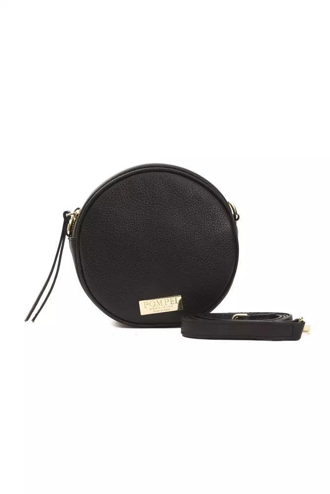 Lightweight nylon crossbody bag with a floral print for spring outingsPompei Donatella Black Leather Women Crossbody Bag Lightweight nylon crossbody bag with a floral print for spring outingsPompei Donatella Black Leather Women Crossbody Bag
