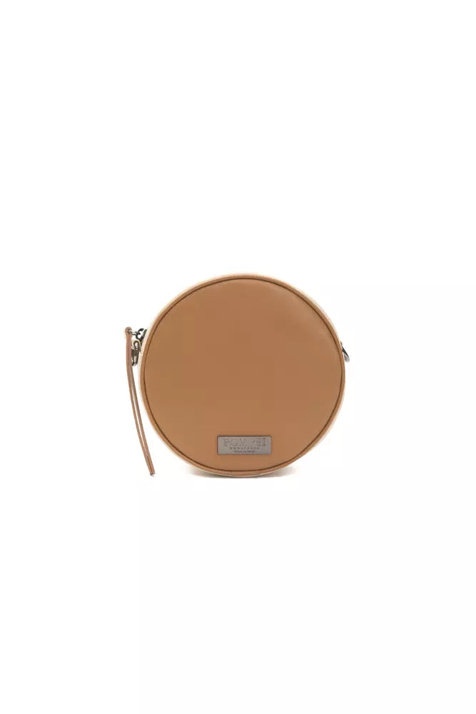 Color - blocked crossbody bag with bold hues for a fashion statementPompei Donatella Brown Leather Women Crossbody Color - blocked crossbody bag with bold hues for a fashion statementPompei Donatella Brown Leather Women Crossbody