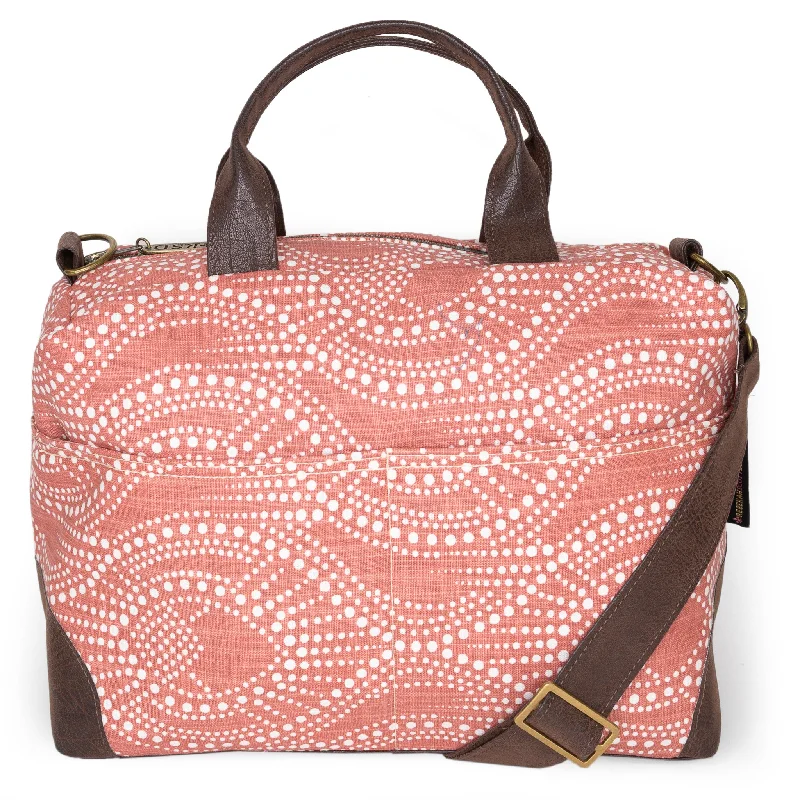 Women's leather crossbody bag with a tassel charm for a bohemian stylePoppi Premier Purse: Terracotta Cup Women's leather crossbody bag with a tassel charm for a bohemian stylePoppi Premier Purse: Terracotta Cup