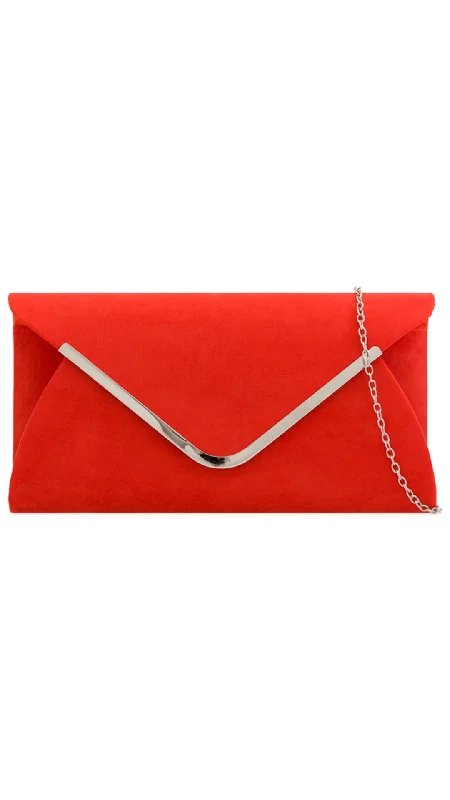Women's satin clutch with a beaded flower accent for a glamorous eveningRegan Clutch- Scarlet Women's satin clutch with a beaded flower accent for a glamorous eveningRegan Clutch- Scarlet