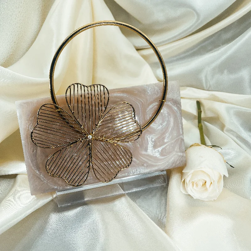 Lace - covered clutch for a romantic and feminine lookRICHA Clutch