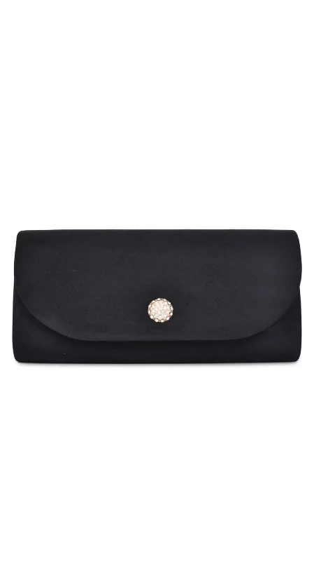 Floral - printed clutch for a spring or summer eveningRiverbank Clutch- Black