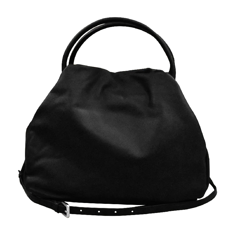 Crossbody bag with a detachable strap for easy customizationRuched Satchel