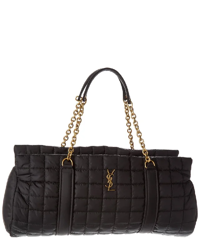 Saint Laurent Gloria Quilted Nylon Travel Bag