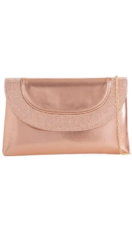 Miniature evening bag with a fold - over clasp for a compact optionSara Clutch- Champagne Miniature evening bag with a fold - over clasp for a compact optionSara Clutch- Champagne