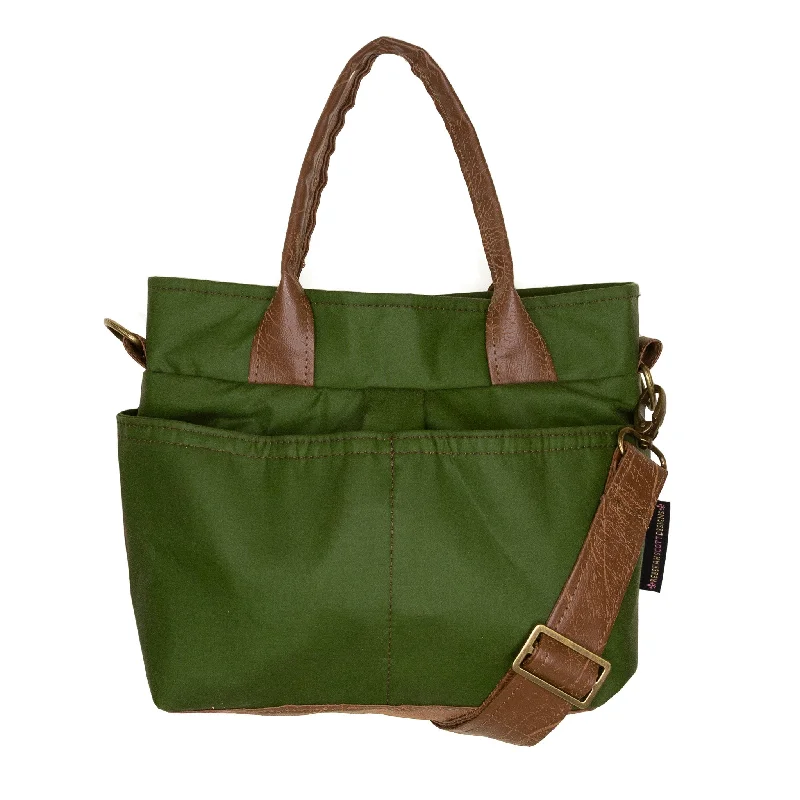 Embroidered crossbody bag with intricate beadwork for a unique touchSarah Premier: Lemongrass Waxed Canvas Embroidered crossbody bag with intricate beadwork for a unique touchSarah Premier: Lemongrass Waxed Canvas