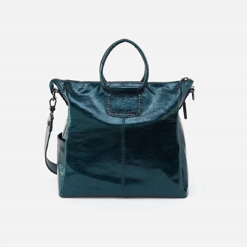 Sheila Large Satchel Bag In Spruce Patent