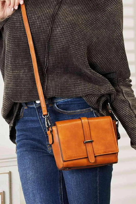 Vegan leather crossbody bag for eco - conscious consumersSHOMICO PU Leather Crossbody Bag