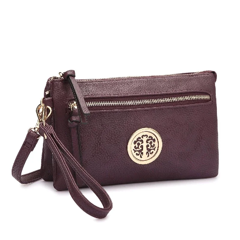 Color - blocked crossbody bag with bold hues for a fashion statementSoft Faux Leather Gold-Tone Messenger Cross-body Clutch Bag Color - blocked crossbody bag with bold hues for a fashion statementSoft Faux Leather Gold-Tone Messenger Cross-body Clutch Bag