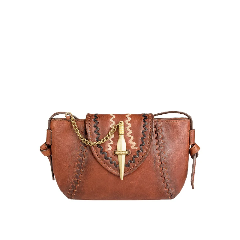 Patent leather clutch with a modern, minimalist designSWALA 04 SLING BAG