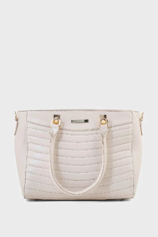 Top Handle Hand Bags B10541-Off White