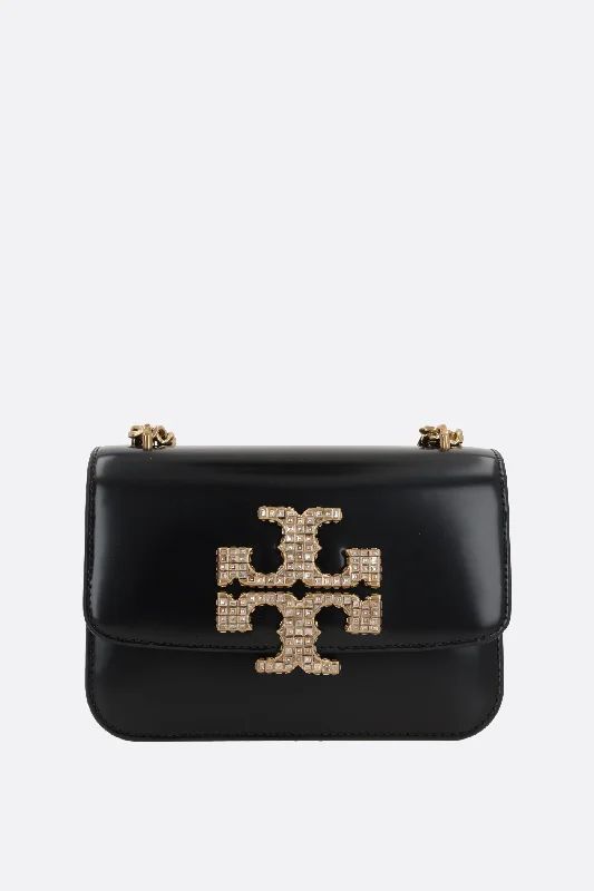 Women's leather crossbody bag with a tassel charm for a bohemian styleEleanor Pavé small brushed leather shoulder bag Women's leather crossbody bag with a tassel charm for a bohemian styleEleanor Pavé small brushed leather shoulder bag