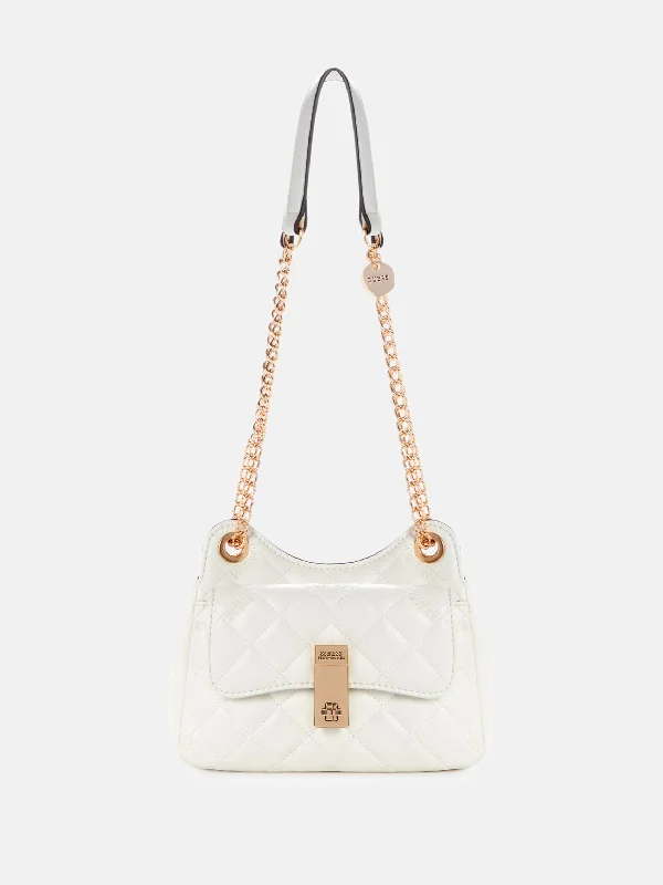 Leatherette crossbody bag with a quilted pattern for a sophisticated lookVandemark Quilted Logo Convertible Crossbody Leatherette crossbody bag with a quilted pattern for a sophisticated lookVandemark Quilted Logo Convertible Crossbody