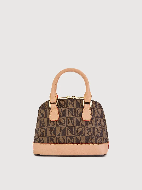 Veronica Monogram Mini Satchel Bag