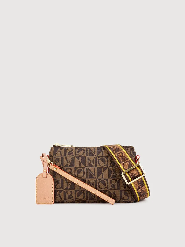 Veronica Monogram Small Satchel Bag