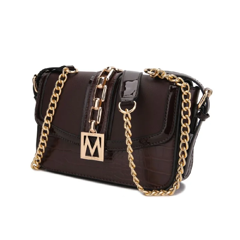 Waterproof crossbody bag with a zippered closure for outdoor adventuresWendalyn Vegan Leather Crossbody Handbag