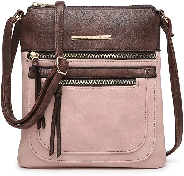 Lightweight nylon crossbody bag with a floral print for spring outingsWomen Lightweight Crossbody Bags Soft Vegan Leather Travel Handbag Multi Pockets Lightweight nylon crossbody bag with a floral print for spring outingsWomen Lightweight Crossbody Bags Soft Vegan Leather Travel Handbag Multi Pockets